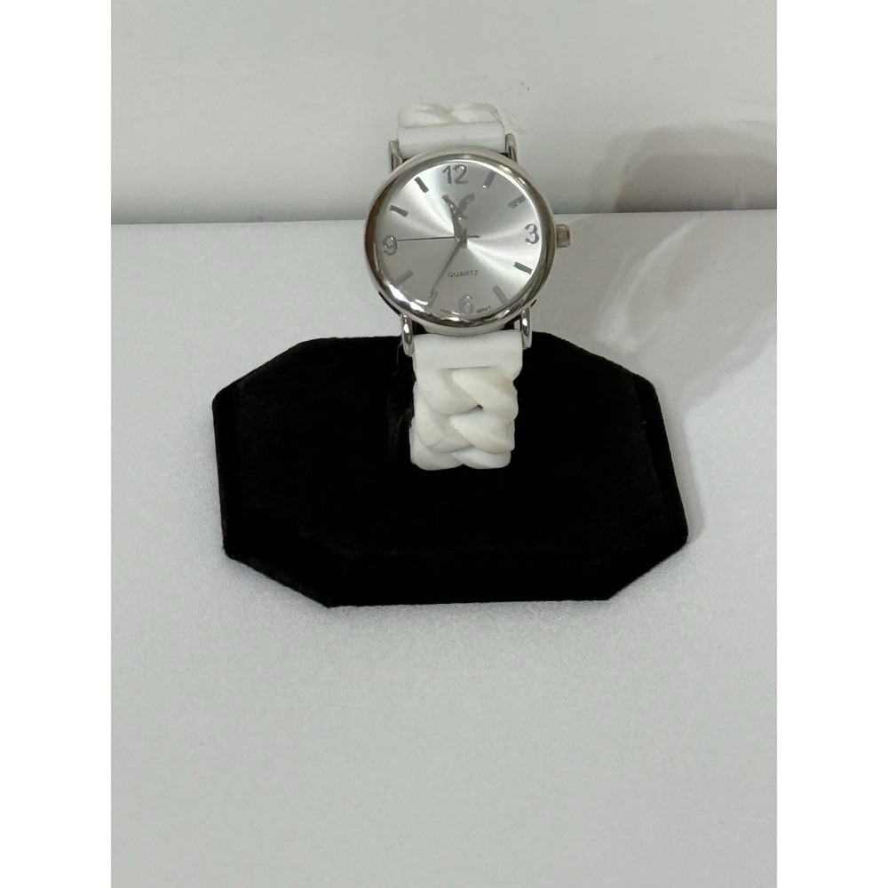 American Eagle 13262 Womens Wristwatch Stainless Steel Case White Rubber Band